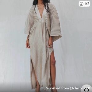 Jen's Pirate Booty Taupe Ribbed Maxi Dress